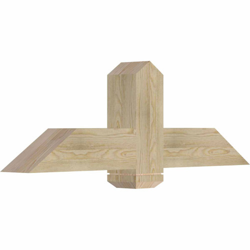 8/12 Pitch Eugene Rough Sawn Timber Gable Bracket GBW048X16X0606EUG00RDF