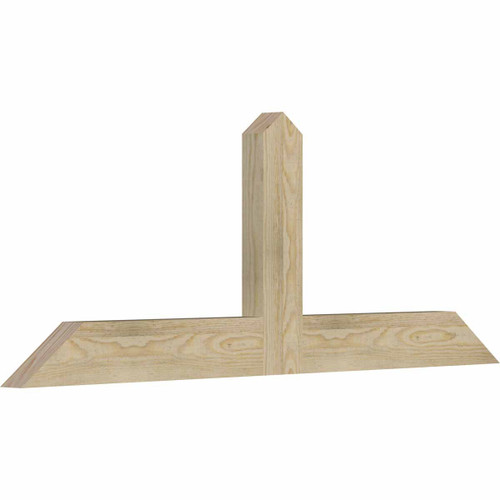 9/12 Pitch Portland Rough Sawn Timber Gable Bracket GBW048X18X0204POR00RDF