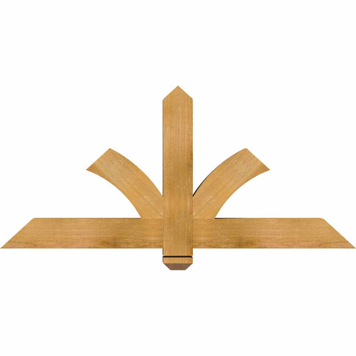 11/12 Pitch Redmond Rough Sawn Timber Gable Bracket GBW048X22X0404RED00RWR