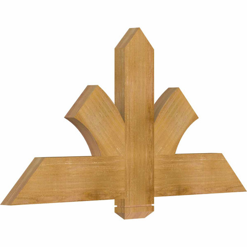 12/12 Pitch Redmond Rough Sawn Timber Gable Bracket GBW048X24X0206RED00RWR