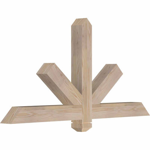 12/12 Pitch Kennewick Smooth Timber Gable Bracket GBW048X24X0404KEN00SDF