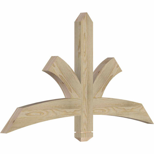 13/12 Pitch Davenport Rough Sawn Timber Gable Bracket GBW048X26X0204DAV00RDF