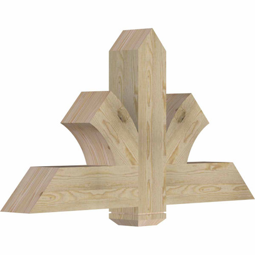 13/12 Pitch Redmond Rough Sawn Timber Gable Bracket GBW048X26X0606RED00RDF