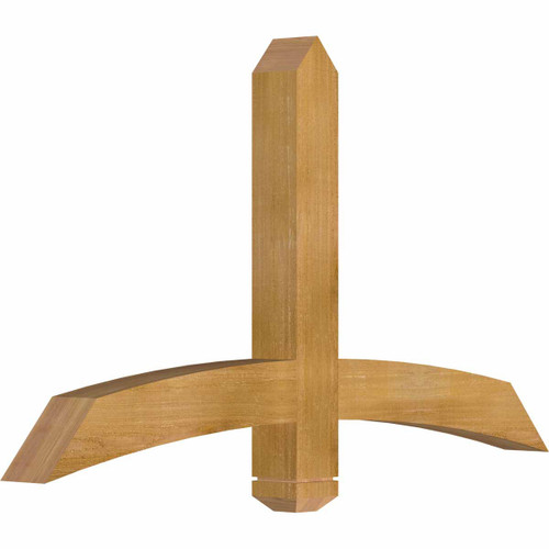 14/12 Pitch Bellingham Rough Sawn Timber Gable Bracket GBW048X28X0404BEL00RWR