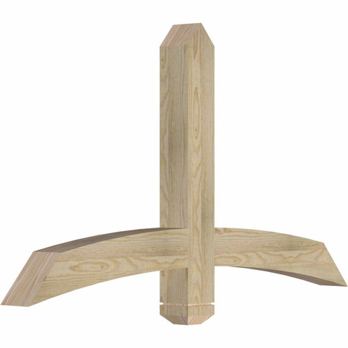 14/12 Pitch Bellingham Rough Sawn Timber Gable Bracket GBW048X28X0404BEL00RDF