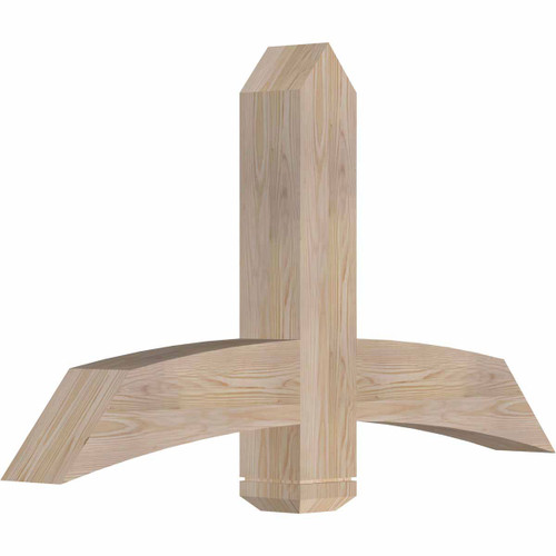 14/12 Pitch Bellingham Smooth Timber Gable Bracket GBW048X28X0606BEL00SDF