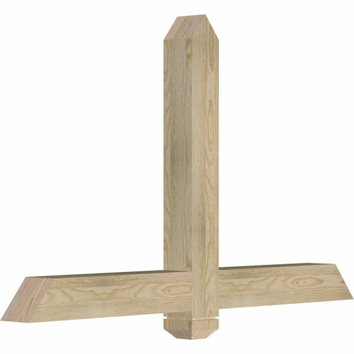 15/12 Pitch Eugene Rough Sawn Timber Gable Bracket GBW048X30X0404EUG00RDF