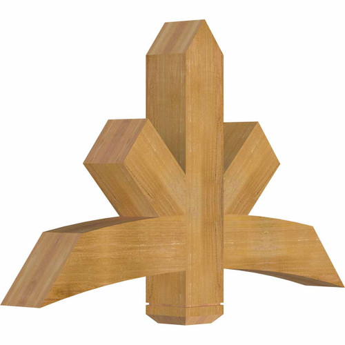 15/12 Pitch Alberta Rough Sawn Timber Gable Bracket GBW048X30X0606ALB00RWR