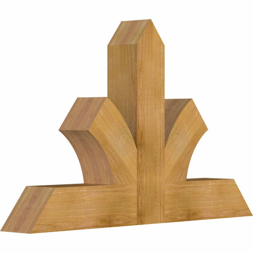 15/12 Pitch Richland Rough Sawn Timber Gable Bracket GBW048X30X0606RIC00RWR