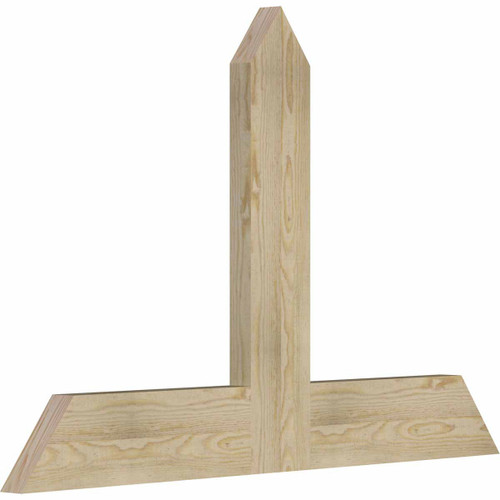 16/12 Pitch Portland Rough Sawn Timber Gable Bracket GBW048X32X0206POR00RDF
