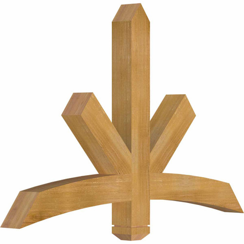 16/12 Pitch Alberta Rough Sawn Timber Gable Bracket GBW048X32X0404ALB00RWR