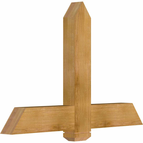 16/12 Pitch Eugene Rough Sawn Timber Gable Bracket GBW048X32X0406EUG00RWR