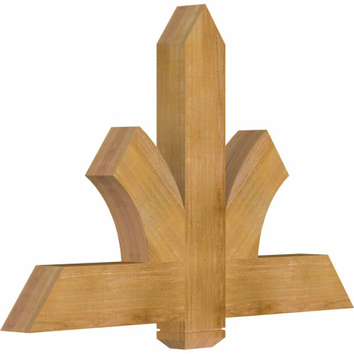 16/12 Pitch Redmond Rough Sawn Timber Gable Bracket GBW048X32X0406RED00RWR