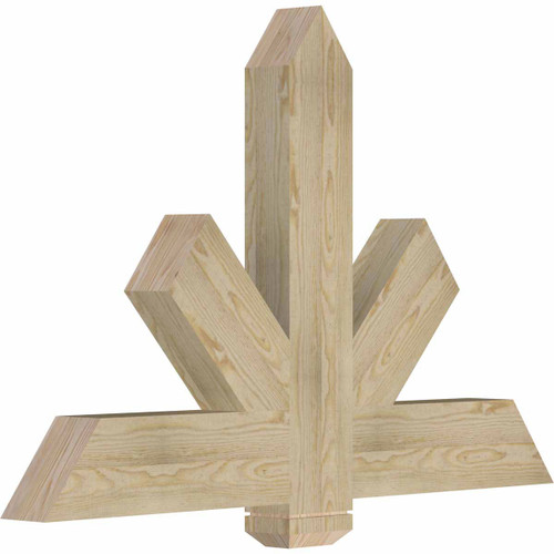 16/12 Pitch Kennewick Rough Sawn Timber Gable Bracket GBW048X32X0406KEN00RDF