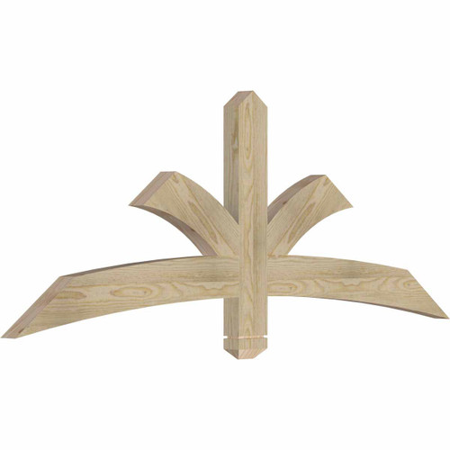 9/12 Pitch Davenport Rough Sawn Timber Gable Bracket GBW060X22X0204DAV00RDF