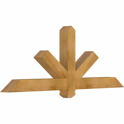 9/12 Pitch Kennewick Rough Sawn Timber Gable Bracket GBW060X22X0404KEN00RWR