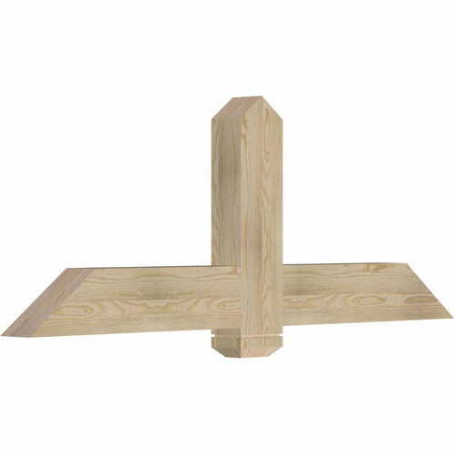 9/12 Pitch Eugene Rough Sawn Timber Gable Bracket GBW060X22X0406EUG00RDF