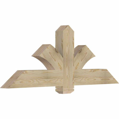 9/12 Pitch Redmond Rough Sawn Timber Gable Bracket GBW060X22X0406RED00RDF