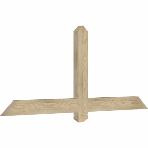 10/12 Pitch Eugene Rough Sawn Timber Gable Bracket GBW060X25X0204EUG00RDF