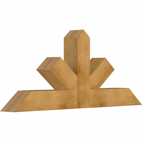 10/12 Pitch Saratoga Rough Sawn Timber Gable Bracket GBW060X25X0606SAR00RWR