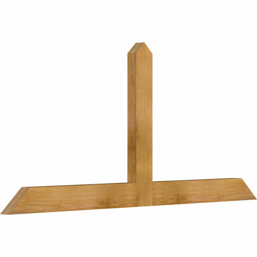 11/12 Pitch Portland Rough Sawn Timber Gable Bracket GBW060X27X0204POR00RWR