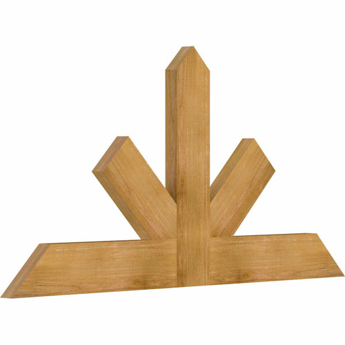 12/12 Pitch Saratoga Rough Sawn Timber Gable Bracket GBW060X30X0206SAR00RWR