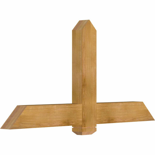 12/12 Pitch Eugene Rough Sawn Timber Gable Bracket GBW060X30X0406EUG00RWR
