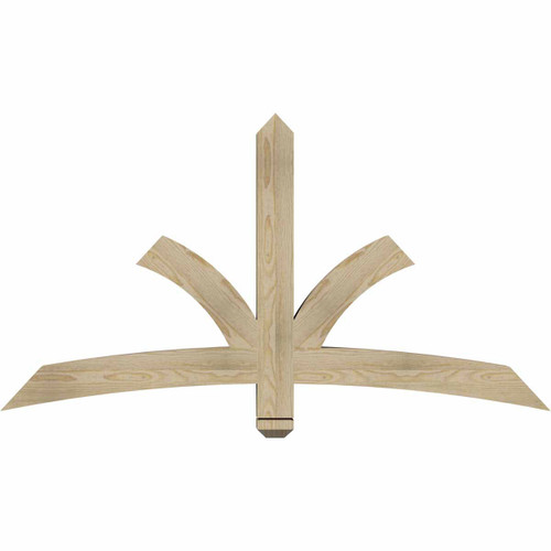 13/12 Pitch Davenport Rough Sawn Timber Gable Bracket GBW060X32X0404DAV00RDF