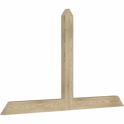 14/12 Pitch Portland Rough Sawn Timber Gable Bracket GBW060X35X0204POR00RDF