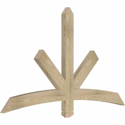 14/12 Pitch Alberta Rough Sawn Timber Gable Bracket GBW060X35X0204ALB00RDF