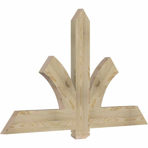 14/12 Pitch Redmond Rough Sawn Timber Gable Bracket GBW060X35X0206RED00RDF