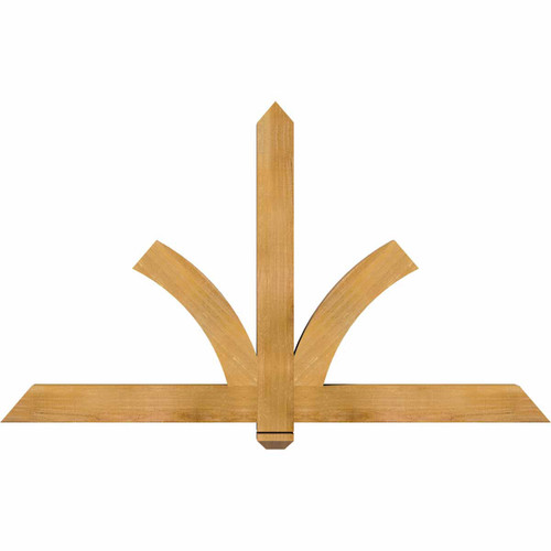 14/12 Pitch Redmond Rough Sawn Timber Gable Bracket GBW060X35X0404RED00RWR