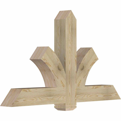 14/12 Pitch Redmond Rough Sawn Timber Gable Bracket GBW060X35X0606RED00RDF