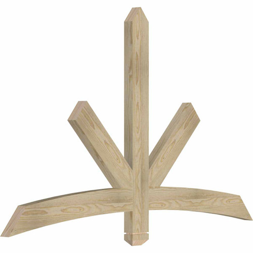 15/12 Pitch Alberta Rough Sawn Timber Gable Bracket GBW060X38X0204ALB00RDF