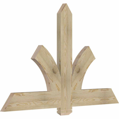 15/12 Pitch Redmond Rough Sawn Timber Gable Bracket GBW060X38X0206RED00RDF