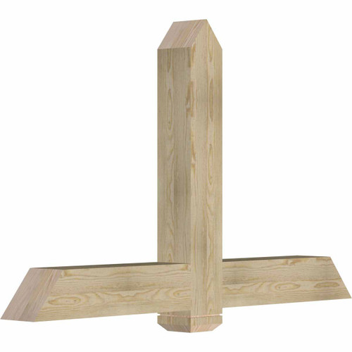 15/12 Pitch Eugene Rough Sawn Timber Gable Bracket GBW060X38X0606EUG00RDF