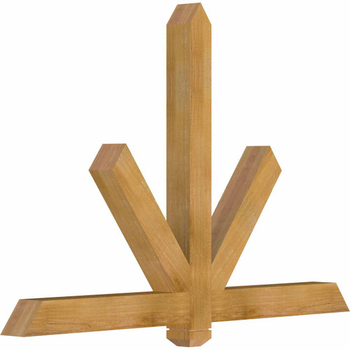 16/12 Pitch Kennewick Rough Sawn Timber Gable Bracket GBW060X40X0404KEN00RWR