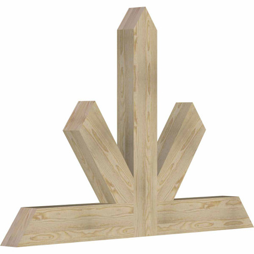 16/12 Pitch Saratoga Rough Sawn Timber Gable Bracket GBW060X40X0406SAR00RDF
