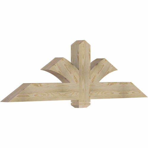 7/12 Pitch Redmond Rough Sawn Timber Gable Bracket GBW072X21X0406RED00RDF
