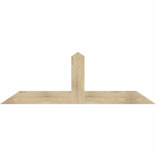 8/12 Pitch Portland Rough Sawn Timber Gable Bracket GBW072X24X0206POR00RDF