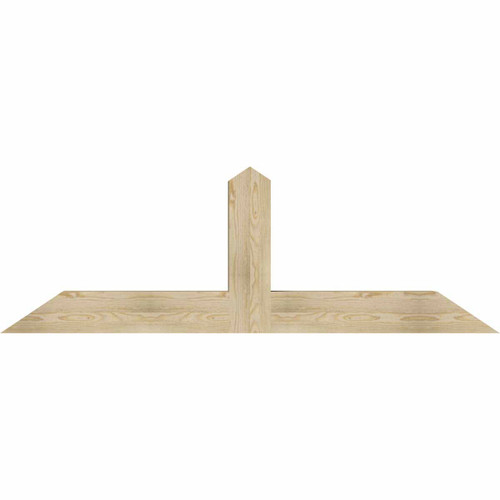 8/12 Pitch Portland Rough Sawn Timber Gable Bracket GBW072X24X0606POR00RDF