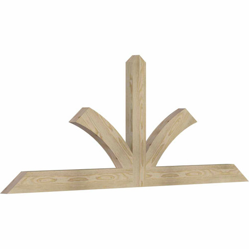 9/12 Pitch Richland Rough Sawn Timber Gable Bracket GBW072X27X0204RIC00RDF