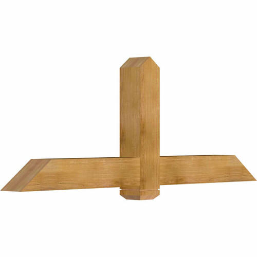 9/12 Pitch Eugene Rough Sawn Timber Gable Bracket GBW072X27X0606EUG00RWR