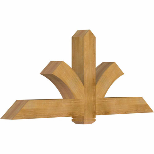 10/12 Pitch Redmond Rough Sawn Timber Gable Bracket GBW072X30X0606RED00RWR