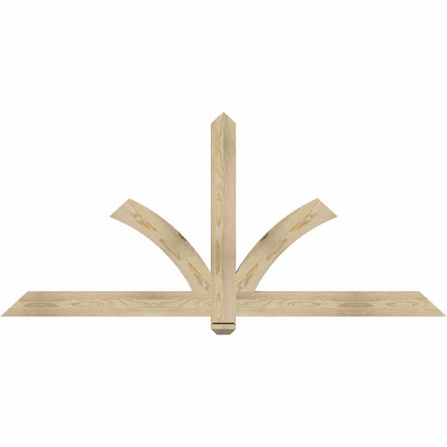 11/12 Pitch Redmond Rough Sawn Timber Gable Bracket GBW072X33X0204RED00RDF