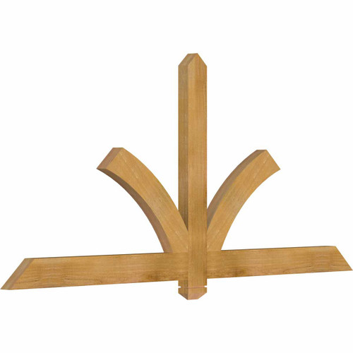 11/12 Pitch Redmond Rough Sawn Timber Gable Bracket GBW072X33X0204RED00RWR