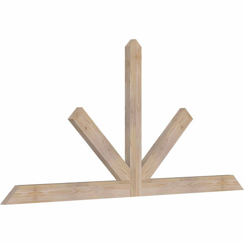 11/12 Pitch Saratoga Smooth Timber Gable Bracket GBW072X33X0204SAR00SDF