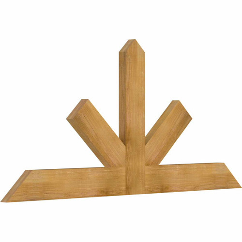 11/12 Pitch Saratoga Rough Sawn Timber Gable Bracket GBW072X33X0206SAR00RWR