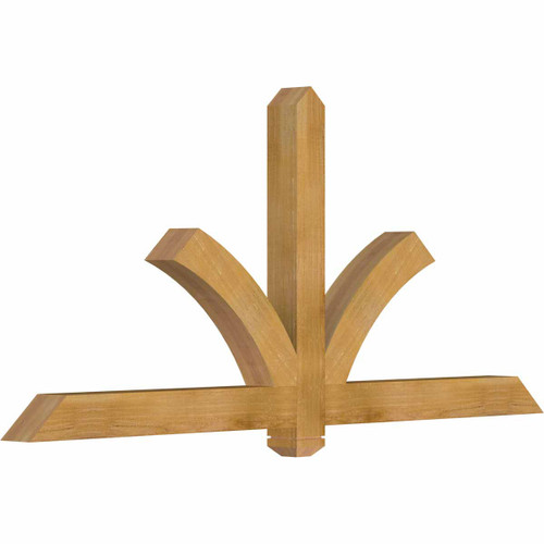 11/12 Pitch Redmond Rough Sawn Timber Gable Bracket GBW072X33X0404RED00RWR