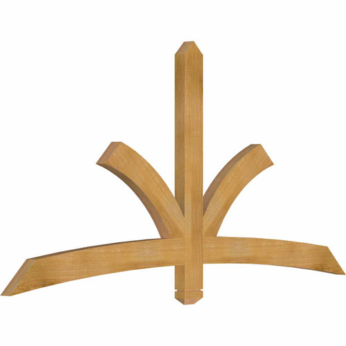 12/12 Pitch Davenport Rough Sawn Timber Gable Bracket GBW072X36X0204DAV00RWR